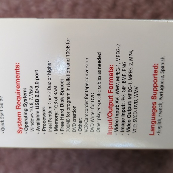 NWOT Honestech VHS TO DVD 9.0 Deluxe - Picture 4 of 5